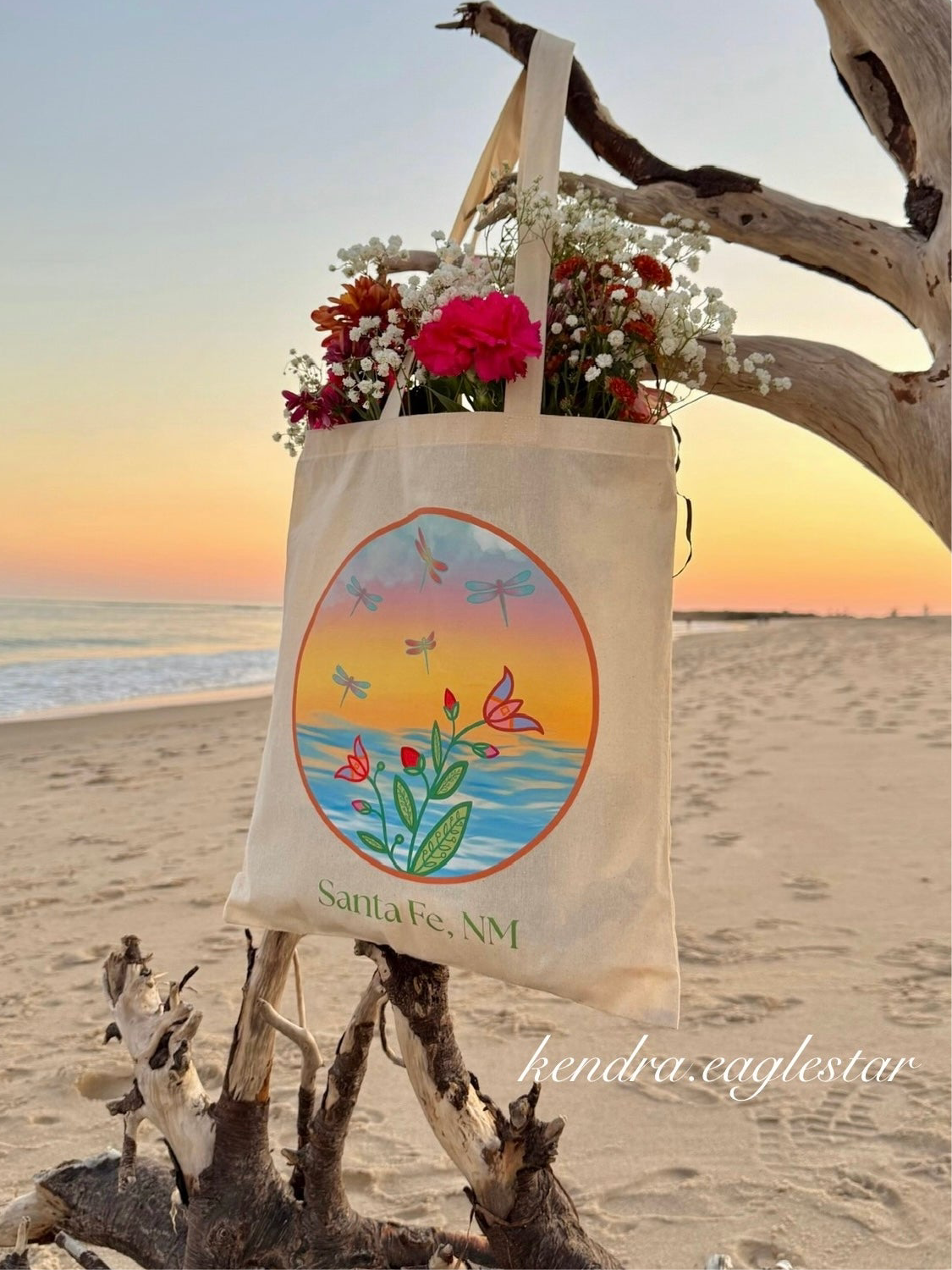 Ocean in Bloom Tote Bag — Santa Fe addition 🌊