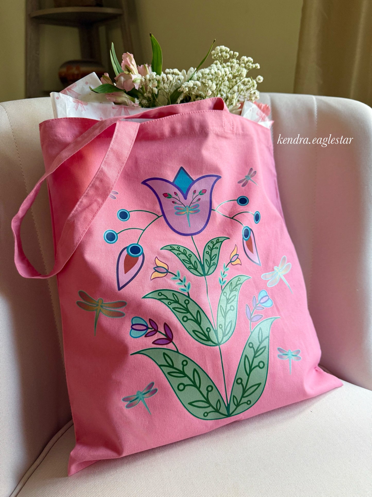 Pink Bloom in Gratitude Tote Bag 🎀