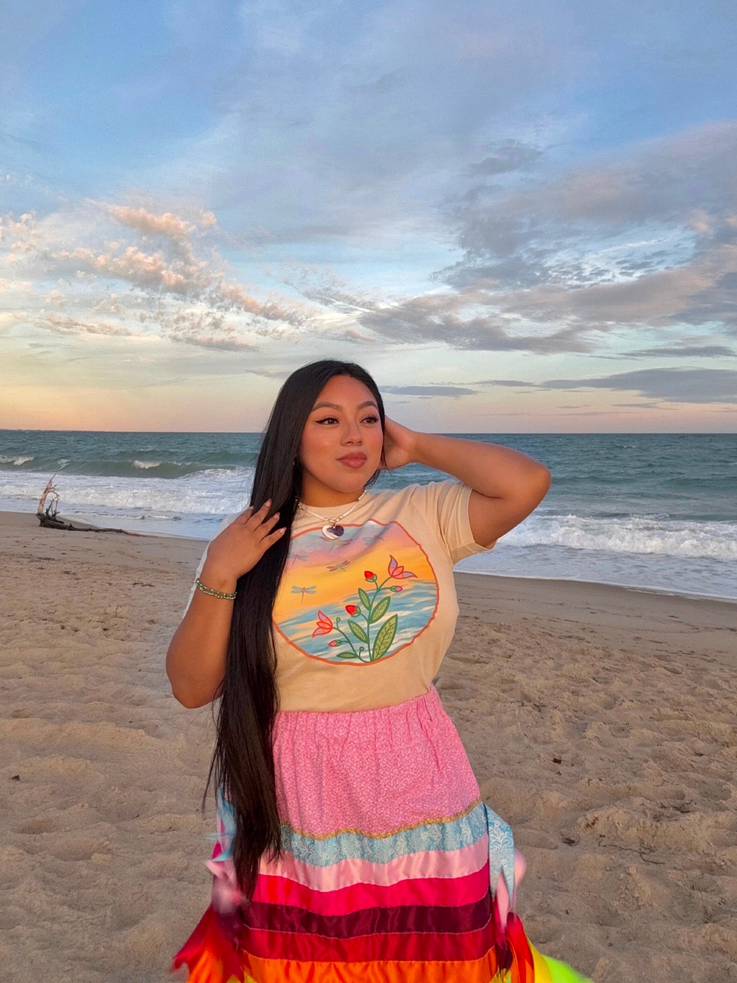 Ocean in Bloom Tee 🐚🤎🌊