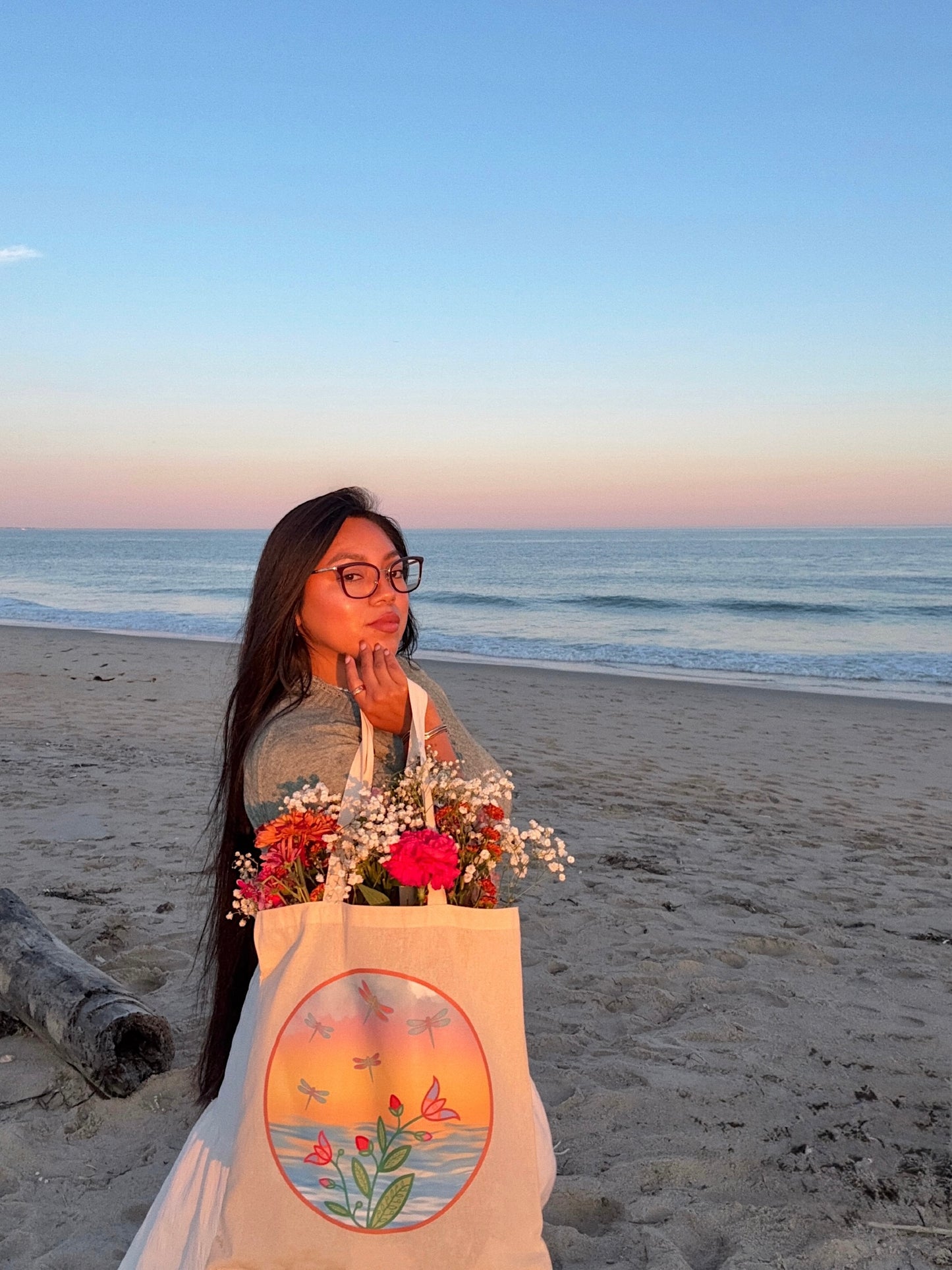 Ocean in Bloom Tote Bag 🐚