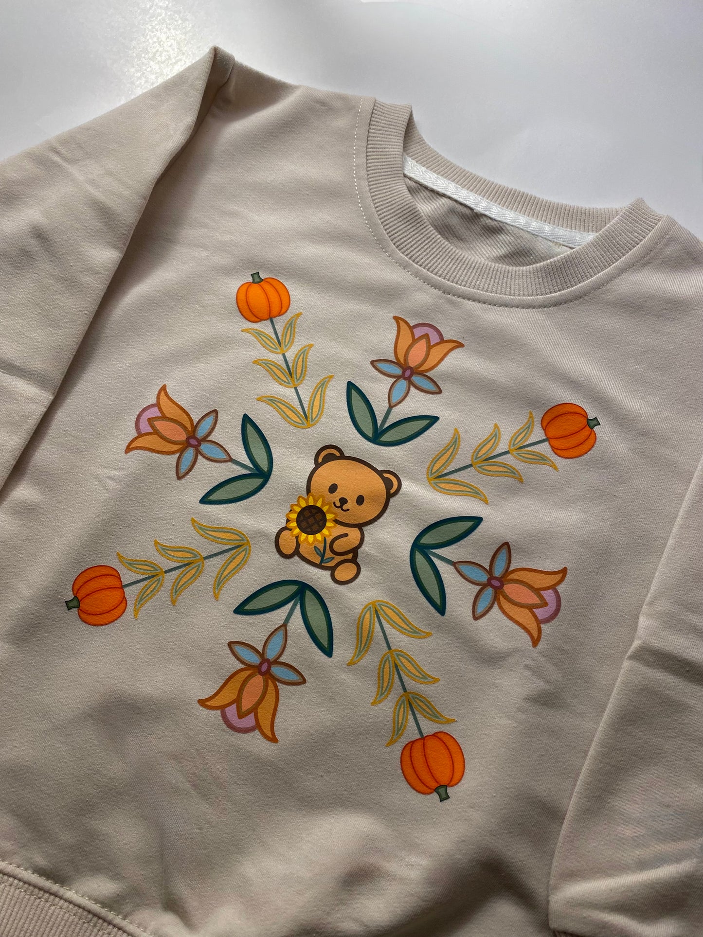kid & toddler — Cozy in Autumn teddy crewneck 🧸