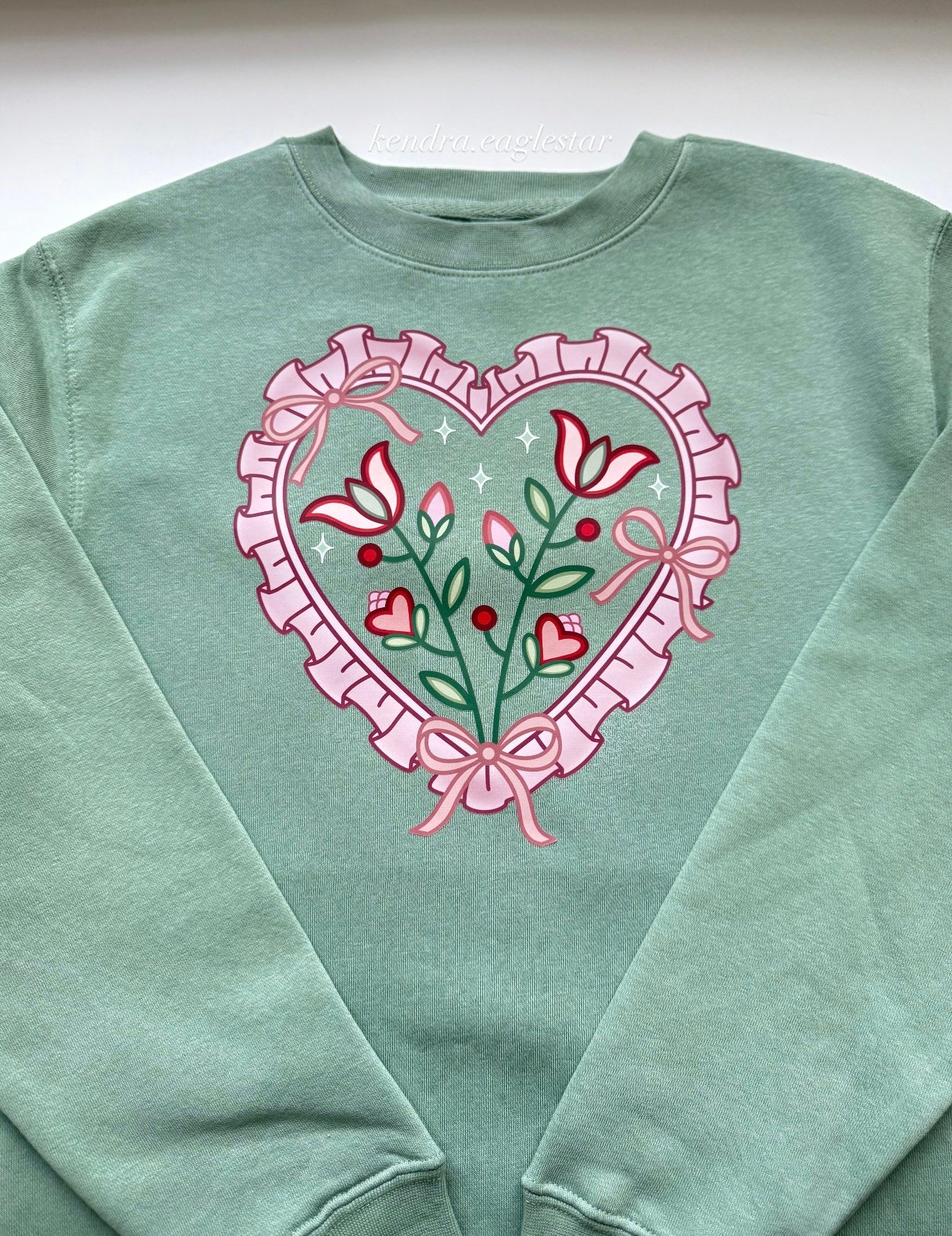 Lovely Lace crewneck sweater 💌🌿🎀