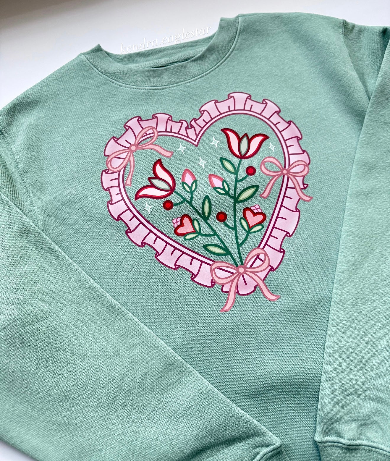 Lovely Lace crewneck sweater 💌🌿🎀