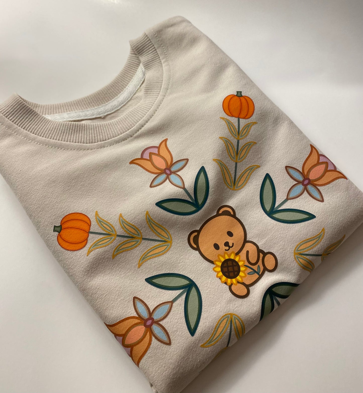 kid & toddler — Cozy in Autumn teddy crewneck 🧸
