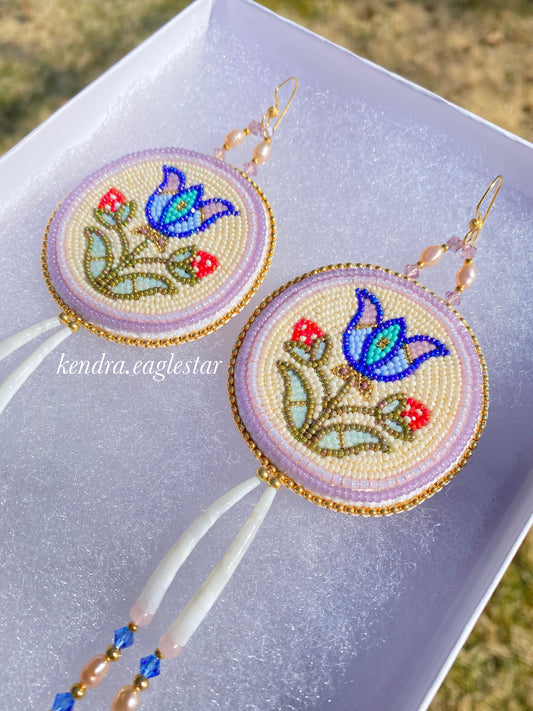 custom earrings 🤎🌸🦋 — half payment