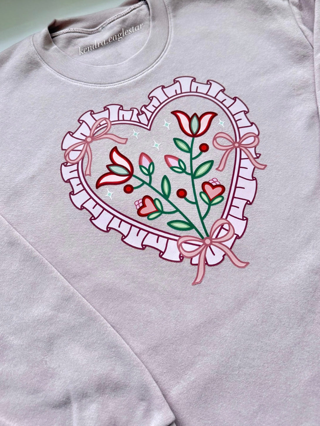 Lovely Lace crewneck sweater 💌🌿🎀