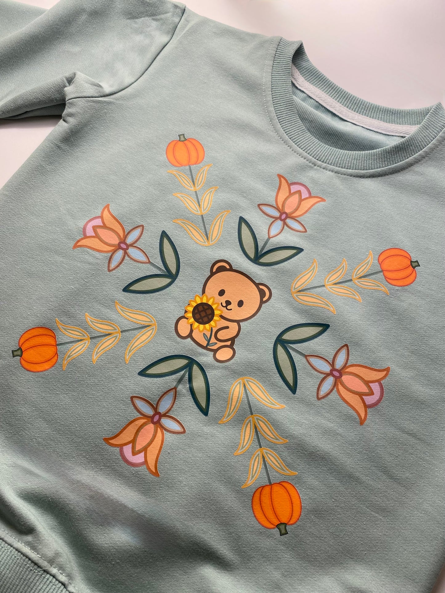 kid & toddler — Cozy in Autumn teddy crewneck 🧸