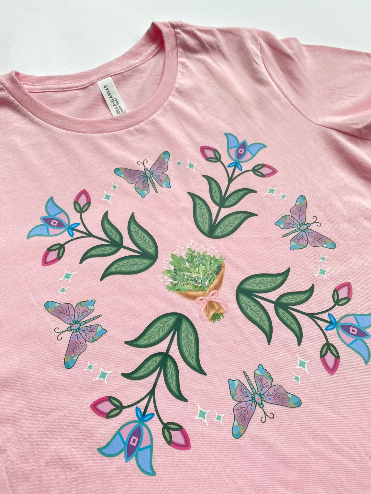 Florals & Flutter tee 🦋🌿