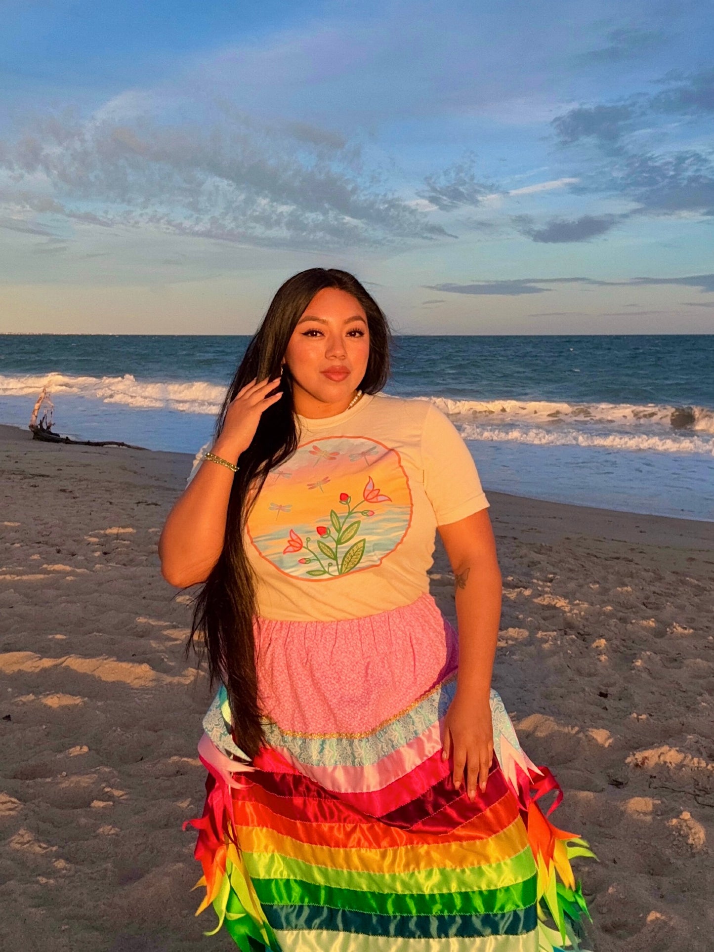 Ocean in Bloom Tee 🐚🤎🌊