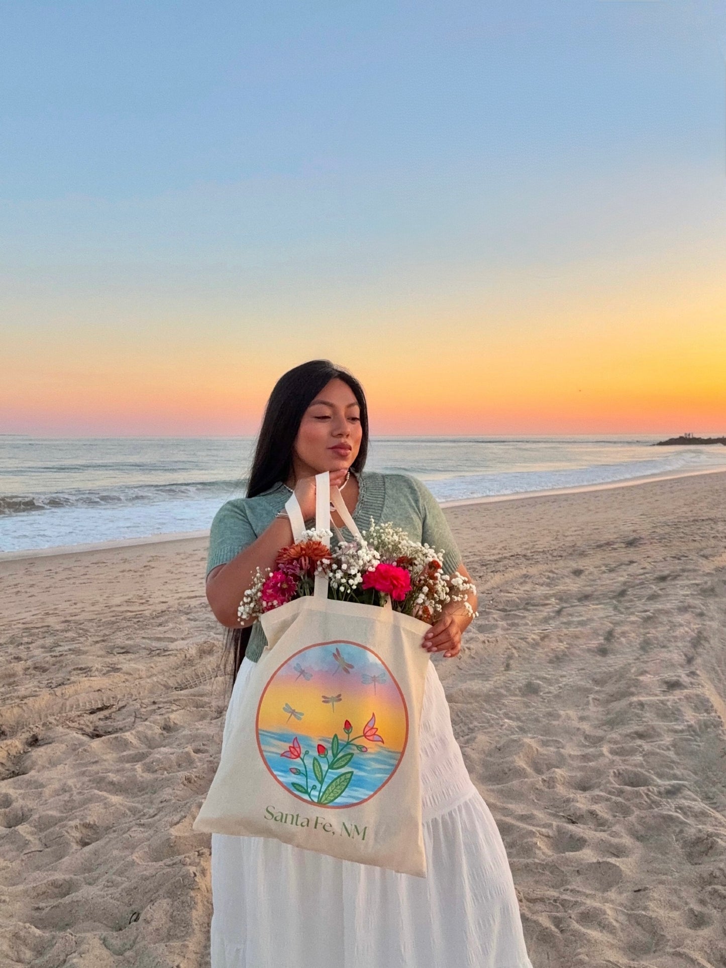 Ocean in Bloom Tote Bag — Santa Fe addition 🌊