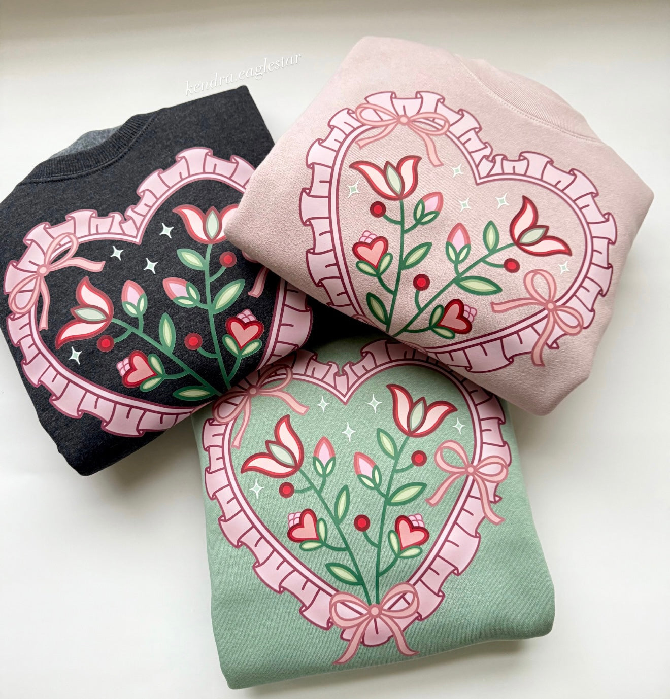 Lovely Lace crewneck sweater 💌🌿🎀