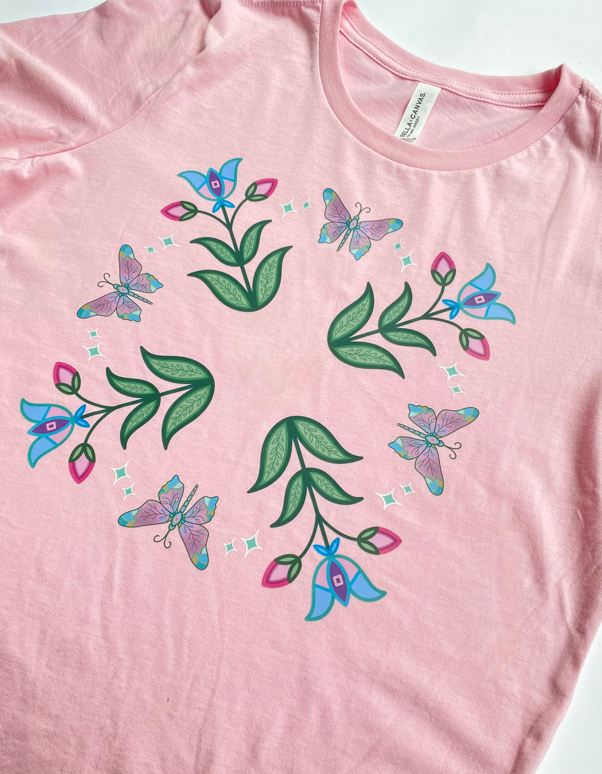 Florals & Flutter tee 🦋🌿