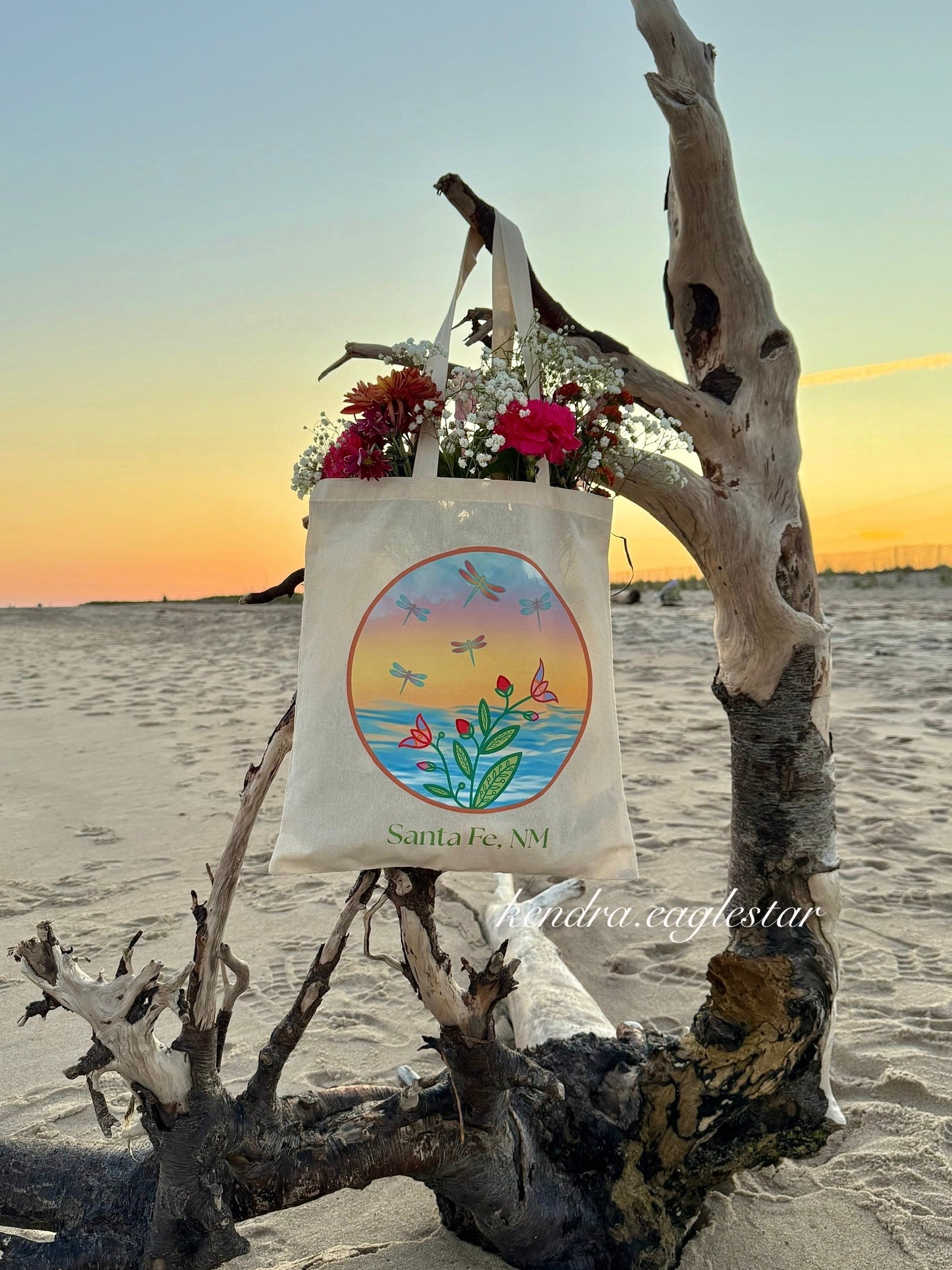 Ocean in Bloom Tote Bag — Santa Fe addition 🌊