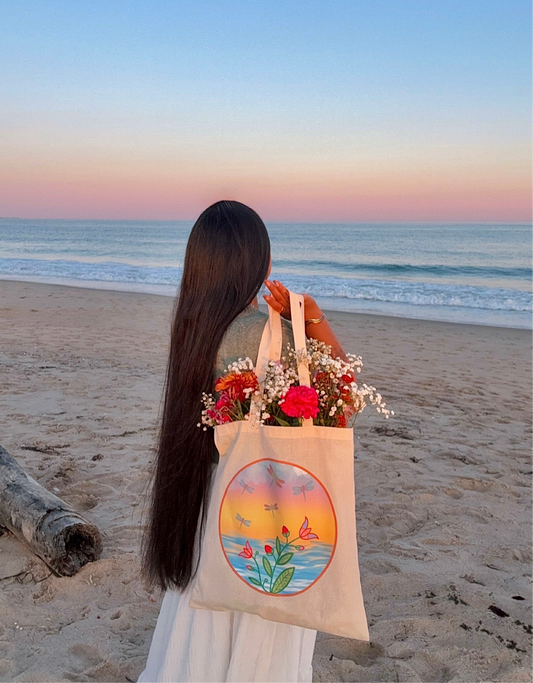 Ocean in Bloom Tote Bag 🐚